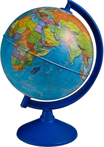 Store Siyasi Dünya Küresi 30 cm Çaplı Işıksız En Büyük Boy Yer Küre Eğtici Harita, Çok Renkli fırsatları