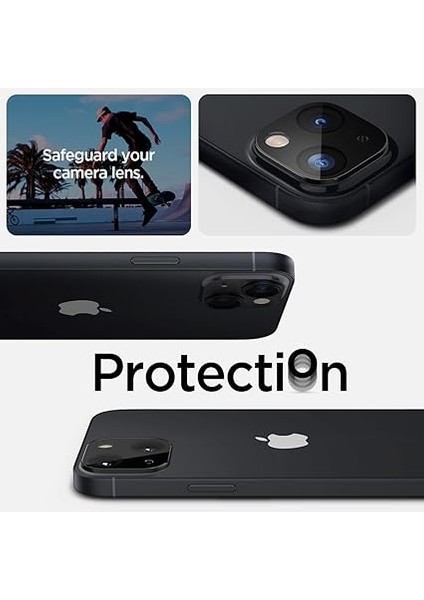 iPhone 14 / 14 Plus Kamera Lens Camı Koruyucu Glas.tr Optik (2 Adet) Black - AGL05274 fiyatları
