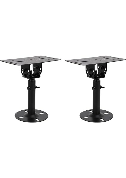 Duvar Montaj Hoparlör Braketi Sağlam Demir Yapısı, Kitaplık Profesyonel Hoparlörler Için Ayarlanabilir Tasarım, Geniş Uyumluluk, Çeşitli Ortamlar Için Uygun, 88LBS Yük Yatağı, 2 Taban 2 Destek modelleri