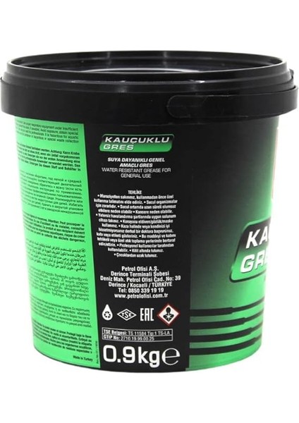 Ofisi Kauçuklu Gres 0.9 kg Kalsiyum Esaslı Otomotiv Gresi fiyatları