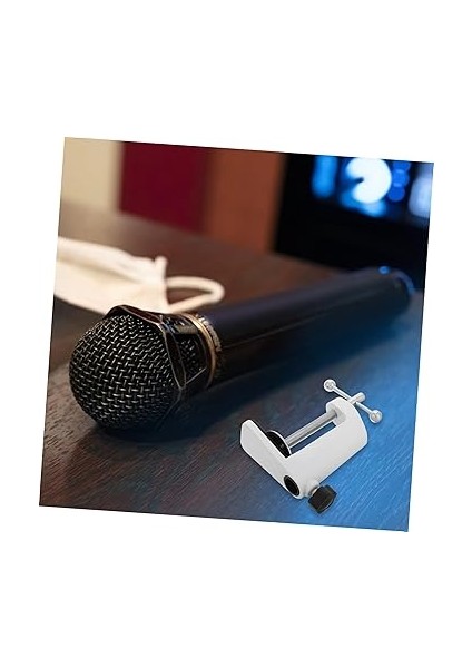 Masaüstü Mikrofon Standı Masa Için Telefon Montajı Ağır Hizmet Tipi Bom Kolu Kelepçesi Ayarlanabilir Masa Klipsi Metal Mikrofon Kol Tutucusu Havai Telefon Tutacağı Alüminyum Beyaz fırsatları