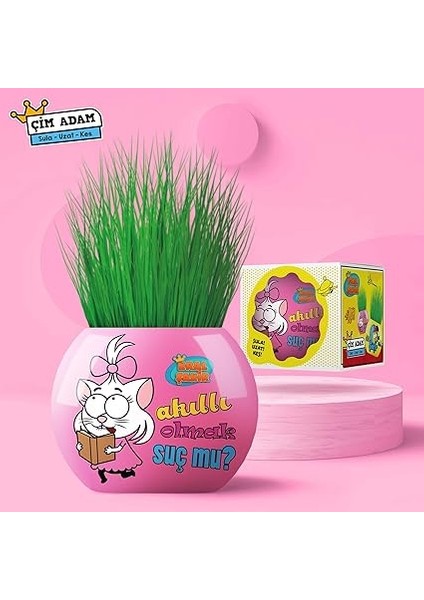 Kral Şakir Temalı Çim Adam 6'lı Set – Çocuklar Için Eğitici ve Eğlenceli Bitki Yetiştirme Kiti indirimleri