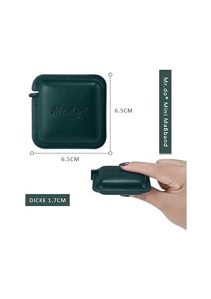 Mezura Terzi Mezura 2m / 79IN Otomatik Geri Çekilebilir Vücut Çevresi Dikiş Terzi Dikiş Aksesuarları Pu Deri (Yeşil) fiyatları