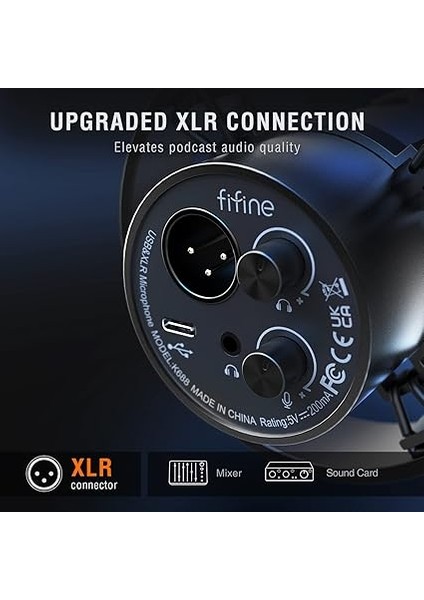 Xlr Studio Microfoon Dynamisch, USB Microfoon Pc Voor Streaming Podcast Gaming, Compatible With Playstation Mac Mixer Geluidskaarten modelleri