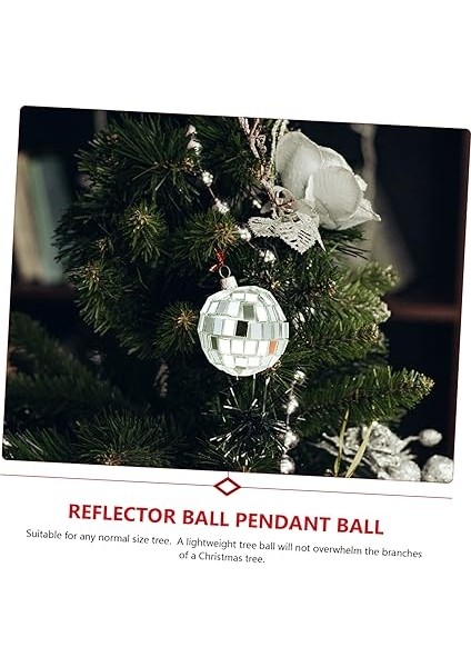 20 Adet Disko Süsleme Yansıtıcı Cam Toplar Düğün ve Parti Dekorasyonu Için Işık Yansıtan Küreler fırsatları