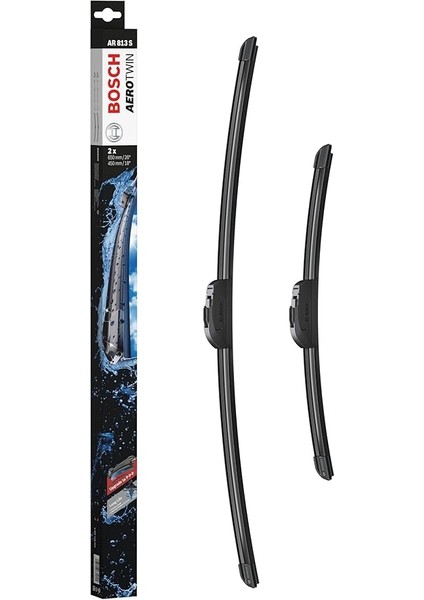 Aerotwin Retro Silecek Seti Honda Civic Fc5 (2017-2021), Hr-V (2015-2020), Jeep Cherokee (2014-2018), Renault Kadjar (2015 ve Sonrası), [650/450 Mm] AR813S 3397118912