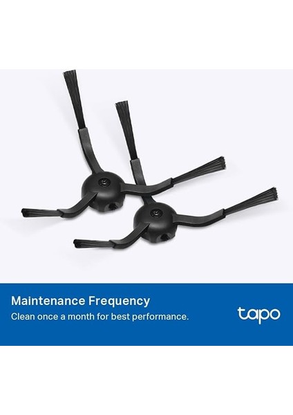 Tapo RVA105 - Tapo Robot Süpürge Yedek Parça Kiti, 1 Ana Fırça, 2 Yan Fırça, 2 Hepa Filtre modelleri