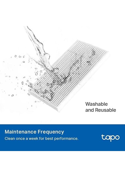 Tapo RVA105 - Tapo Robot Süpürge Yedek Parça Kiti, 1 Ana Fırça, 2 Yan Fırça, 2 Hepa Filtre fırsatları