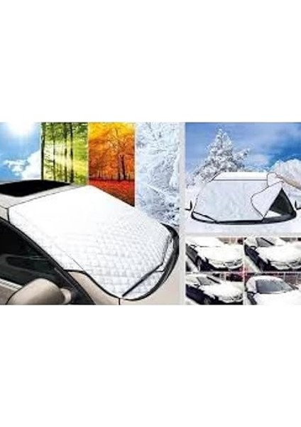 Aksesuar Oto Ön Cam Brandası Araç Camı Buzlanma Önleyici ve Koruyucu Branda Cam Üstü Kar Örtüsü Buz Brandası Güneş Önleyici modelleri
