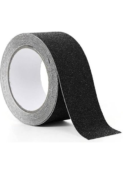 Yapışkanlı Merdiven ve Zemin Kaydırmaz Bant 5 cm 25 Metre Siyah