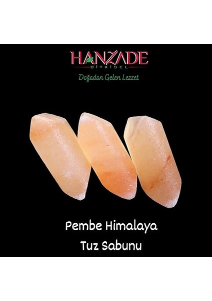 Bitkisel Himalaya Tuz Sabunu 300-350 gr x 3 Adet Zengin Mineralli Doğal Saf Pembe Himalaya Kaya Tuzu Sabunu Doğal Peeling fırsatları