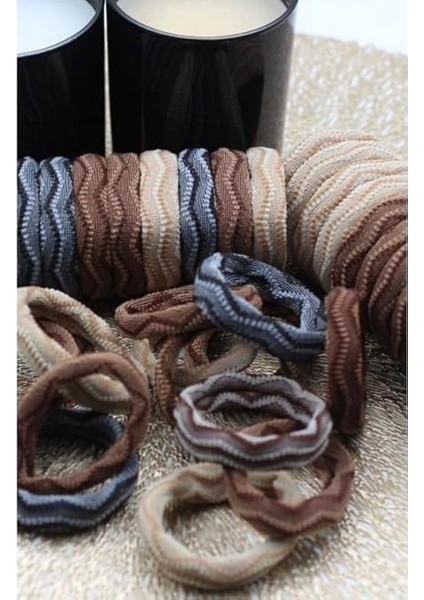 Kahverengi Desenli 12'lihavlu Lastik Toka Seti, Toka Organizer, Toka, Kız Çocuk Toka, Toka Organizer fiyatları