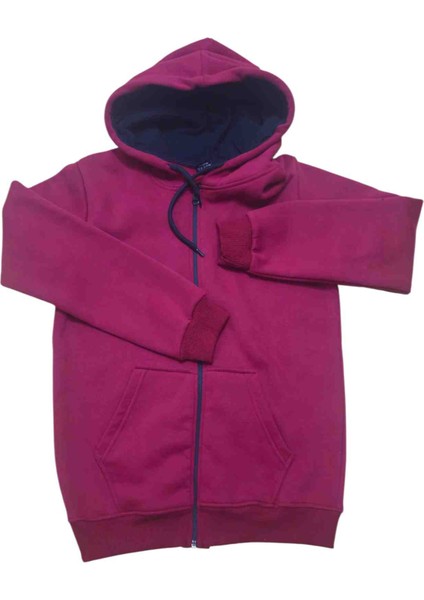 Unisex Şardonlu Kışlık Kapşonlu Sweatshirt