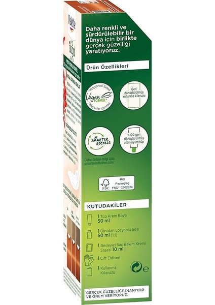 Kalıcı Doğal Renkler 8-77 Tarçın Bakır Goji Berry Özü &amp; Yulaf Çekirdeği Özlü Saç Boyası fırsatları