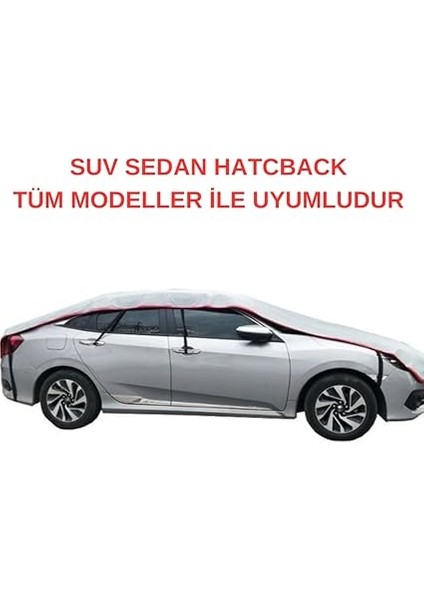 Katlı Sade Üst Araba Dolu Brandası Suv Sedan Hatchback ve Station Wagon Uyumlu Dolu &amp; Güneş Koruyucu Branda fiyatları