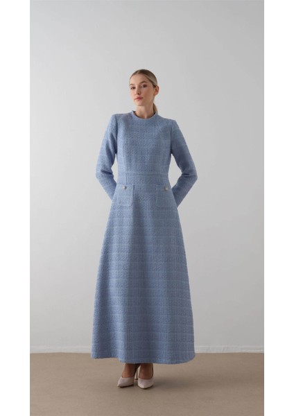 Bebe Yakalı Chanel Elbise Mavi fiyatları