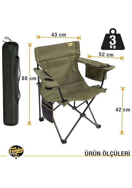 Chaırs Cool Ice Haki Lüks Kamp Sandalyesi fiyatları