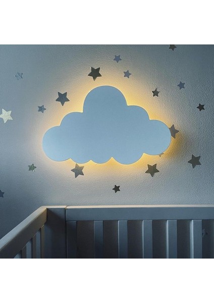 Bulut Gece Lambası Çocuk Odası Bebek Odası Dekoratif Aydınlatma Tekli - LED Işıklı (40CM) fiyatları
