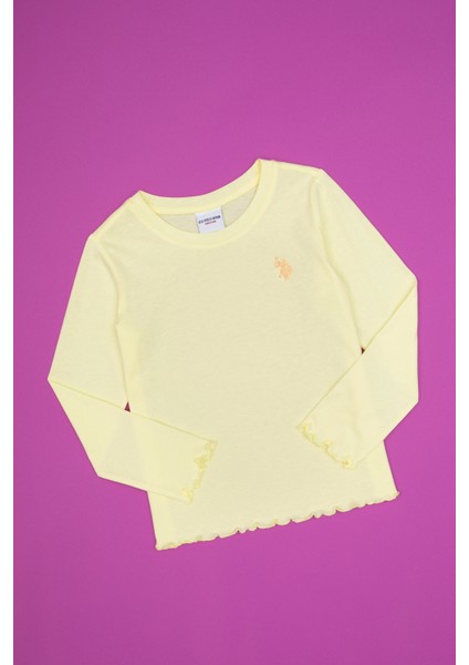 Kız Çocuk Sarı Tişört 50317908-VR044