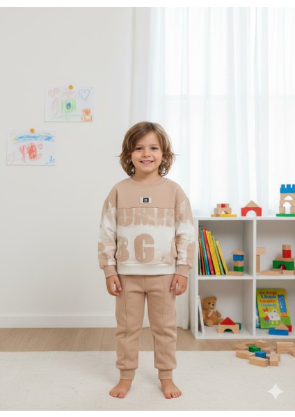 3 Iplikyazı Baskılı Erkek Bebek Alt Üsttakım