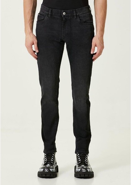Premium Likralı Dar Kesim Siyah Erkek Jean Pantolon