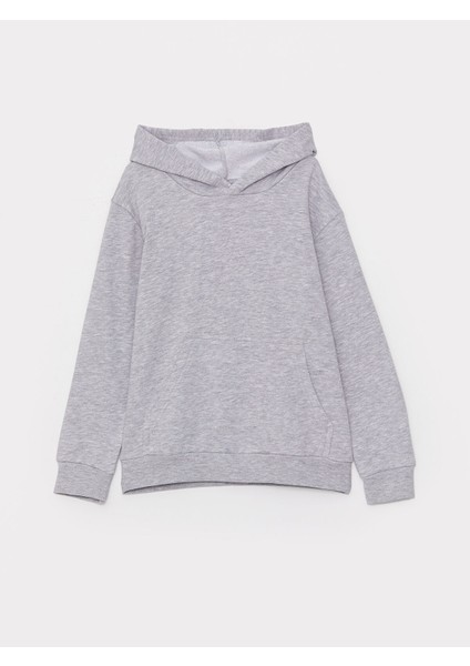 Yeni Sezon Kapüşonlu Basic Uzun Kollu Erkek Çocuk Sweatshirt