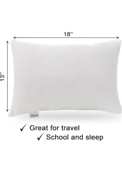 Home Su Geçirmez Bebek Yastığı, 13X18", Küçük Çocuklar Ultra Yumuşak, Makinede Yıkanabilir, Nefes Alabilir, Bakımı KOLAY,%100 Pamuklu Yastıklar, Uyku, Seyahat, Okul Için Mükemmel. Beyaz Seyahat Yastığı. modelleri