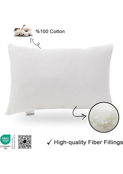 Home Su Geçirmez Bebek Yastığı, 13X18", Küçük Çocuklar Ultra Yumuşak, Makinede Yıkanabilir, Nefes Alabilir, Bakımı KOLAY,%100 Pamuklu Yastıklar, Uyku, Seyahat, Okul Için Mükemmel. Beyaz Seyahat Yastığı. fırsatları