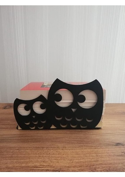 Dekoratif Baykuş Desenli Metal Kitap Tutucu modelleri