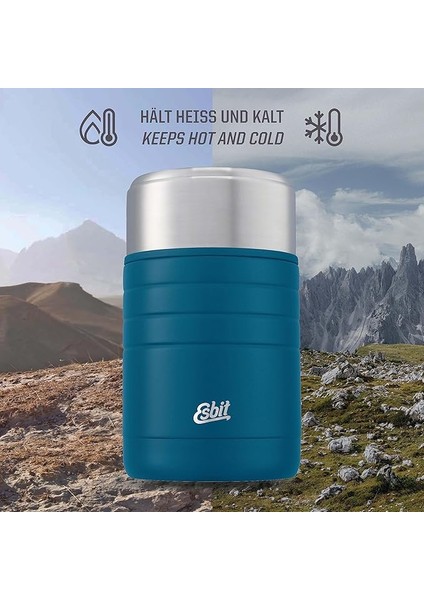 Majoris Termos Kap, Yemek Için, Sıcak Tutma Kabı, 800 Ml, Kutup Mavisi, Sıcak ve Soğuk Yemekler Için Paslanmaz Çelik fırsatları