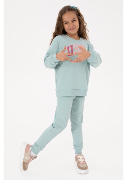 Kız Çocuk Su Yeşili Pijama Takım 50318952-VR048