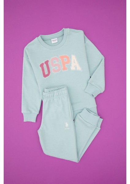 Kız Çocuk Su Yeşili Pijama Takım 50318952-VR048 fırsatları