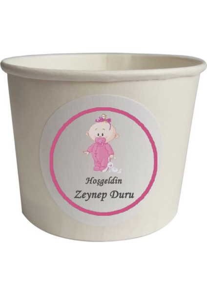 40 Parça Kişiye Özel Pembe Bebekli Hoşgeldin Bebek Kürdan Seti Bardak Kase Kısa ve Uzun Kürdan indirimleri