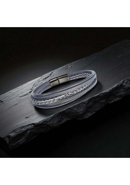 Siyah Beyaz Çoklu Deri Bileklik 33513B2D9 fiyatları