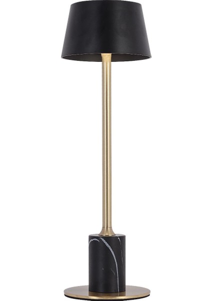 Şarjlı Modern Masa Lambası – Siyah & Eskitme Premium Tasarı