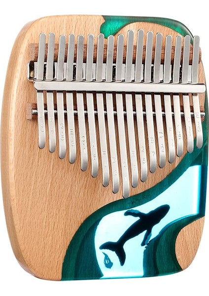 17 Tuş Kayın Ahşap Başparmak Parmak Piyano Mini Kalimba Taşınabilir Müzik Aleti