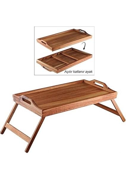Katlanır Ayaklı Akasya Ağacından Yatak Keyif Servis Tepsisi, Ahşap Yatak Tepsisi - Rahatlık ve Şıklık: Katlanır Ayaklı Akasya Ağacından Yatak Keyif Servis Tepsisi - Yatak Tepsisi (50*30*21CM) fiyatları