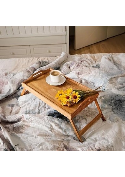 Katlanır Ayaklı Akasya Ağacından Yatak Keyif Servis Tepsisi, Ahşap Yatak Tepsisi - Rahatlık ve Şıklık: Katlanır Ayaklı Akasya Ağacından Yatak Keyif Servis Tepsisi - Yatak Tepsisi (50*30*21CM) modelleri