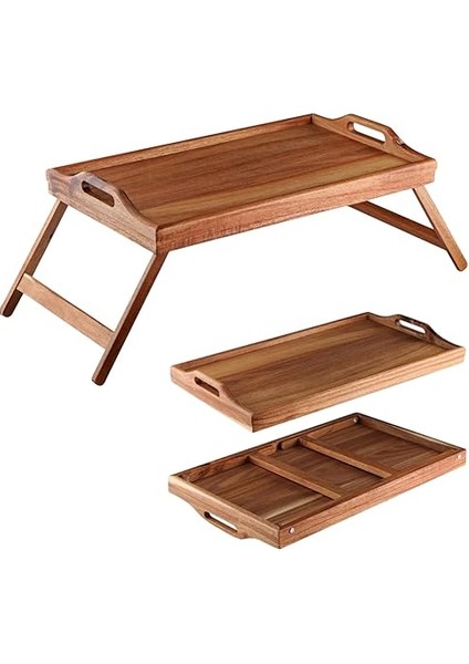 Katlanır Ayaklı Akasya Ağacından Yatak Keyif Servis Tepsisi, Ahşap Yatak Tepsisi - Rahatlık ve Şıklık: Katlanır Ayaklı Akasya Ağacından Yatak Keyif Servis Tepsisi - Yatak Tepsisi (50*30*21CM) indirimleri