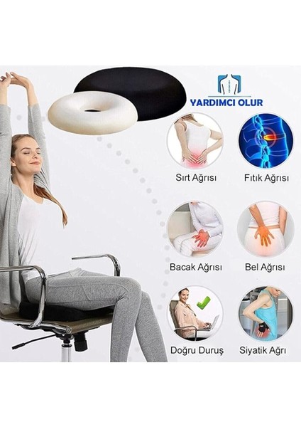 Ortopedik Oturma Minderi Oturma Simidi Basur Hemoroid Simidi Simit Yastık Simit Minder (43X43CM) fiyatları