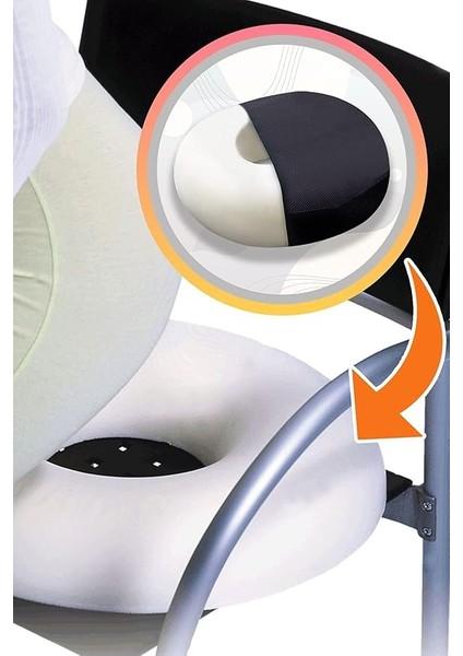 Ortopedik Oturma Minderi Oturma Simidi Basur Hemoroid Simidi Simit Yastık Simit Minder (43X43CM) fırsatları