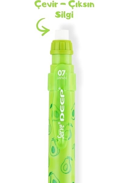 Deep Mekanık Kursun Kalem 07MM Fos Yesıl Avokado fiyatları