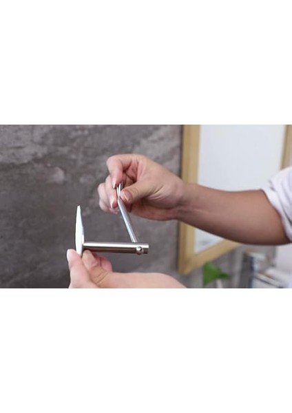 Unique Paslanmaz Çelik Tuvalet Kağıdı Askısı - Wc Kağıdı Askılığı, Tuvalet Kağıtlık - Yapışkanlı Sistem Lüks Askılık modelleri