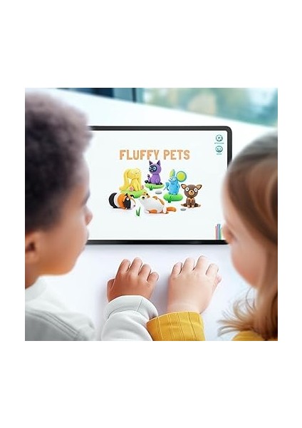 Clay Sevimli Evcil Hayvanlar Seti - Çocuklar Için Hava ile Kuruyan Renkli ve Şekil Alan Kil Hava ile Kuruyan 15 Kutu Kil Seti ve Şekillendirme Aletleri ile Eğlenceli ve Etkileşimli Talimatlar fırsatları