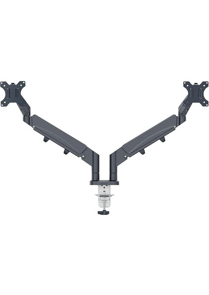 Ergo Yerden Tasarruf Sağlayan, Bilgisayar ve Laptop Için Ikili Monitör Kolu, 65370089, Gri