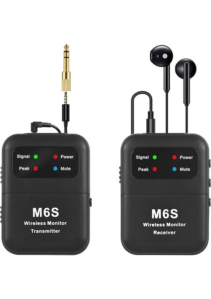 2.4ghz Kablosuz Kulaklık Monitör Iletim Sistemi Şarj Edilebilir Verici ve Alıcı Mono/stereo Anahtarı Kayıpsız Dijital Iletim Ses Kalitesi Düşük Gecikme Stüdyo Bant Provaları Canlı