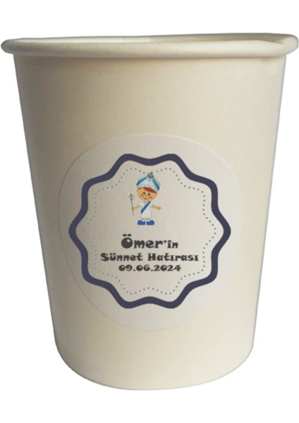 40 Parça Kişiye Özel Sünnet Çocuklu Baskılı Kürdan Seti - Bardak Kase Kısa ve Uzun Kürdan modelleri