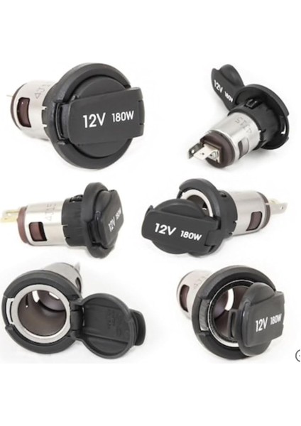 Çakmak Soketi Kapaklı 12V 180W