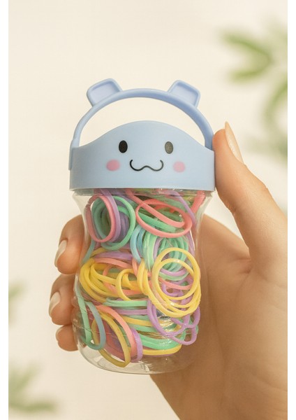 Figürlü Kutulu Çocuk Lastik Toka Seti