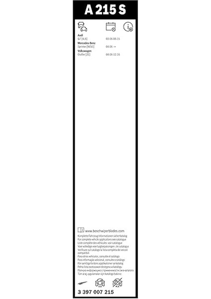 Aerotwin Silecek Seti Audi Q7 (2007-2015) [650/600 Mm] A215S 3397007215 modelleri